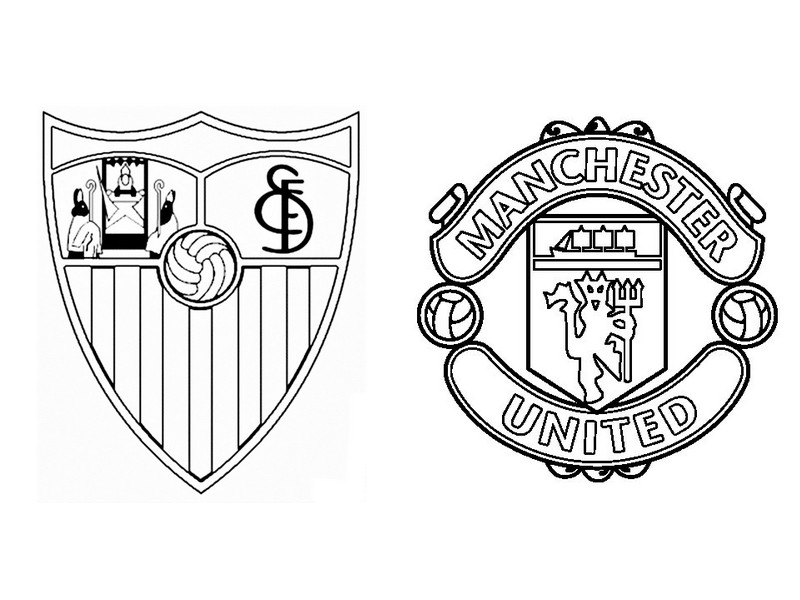 Coloring page uefa champions league sevilla fc v manchester united fc