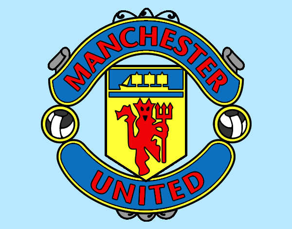 Colored page manchester united fc crest painted by bigricxi