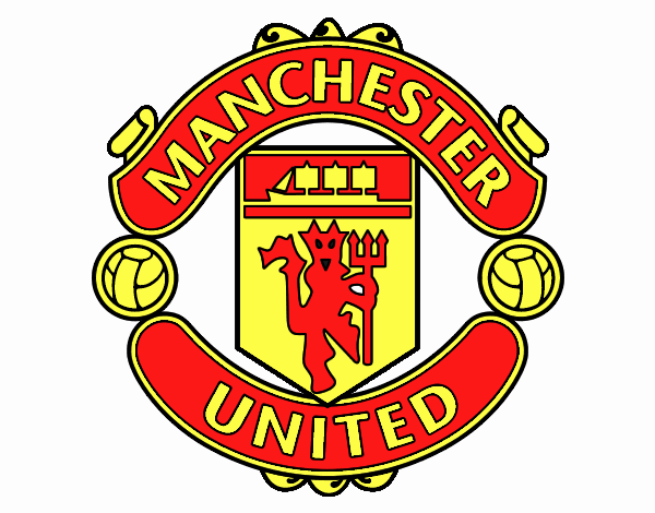Colored page manchester united fc crest painted by user not registered