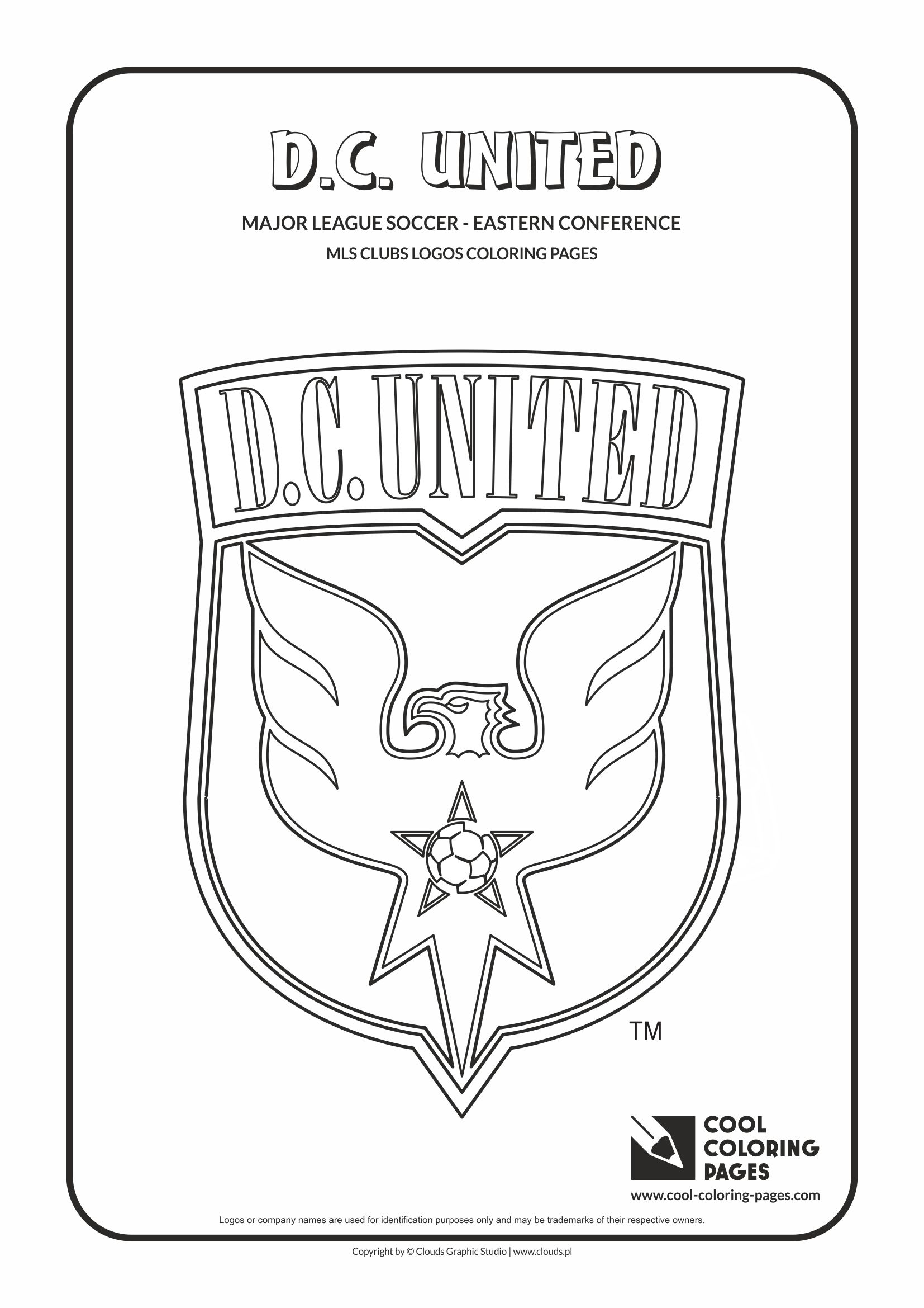 Cool coloring pages dc united logo coloring pages