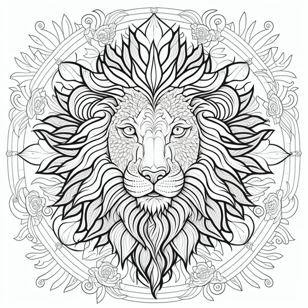 Ai midjourney prompts for adult mandala coloring pages â the ai prompt shop