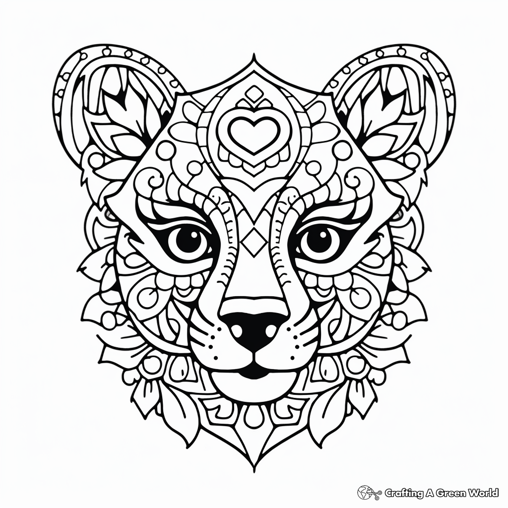 Mandala easy coloring pages