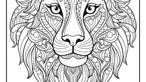 Animals mandala coloring pages for adults