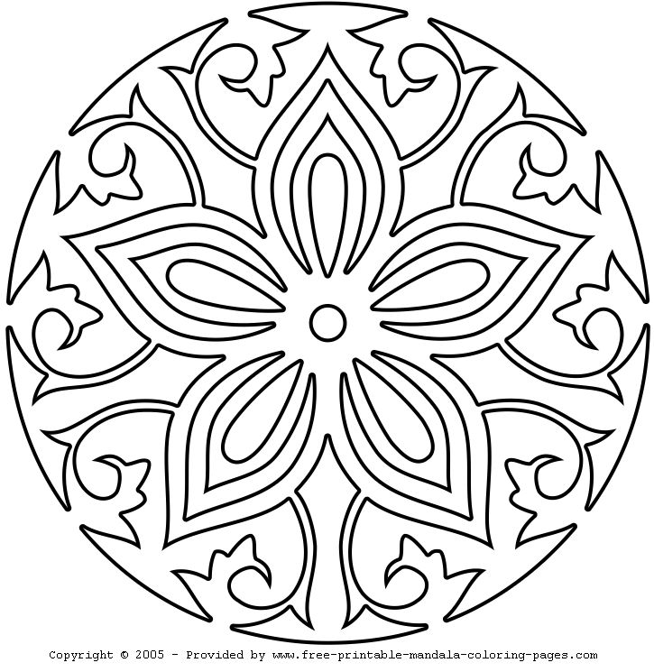 Mandala coloring free