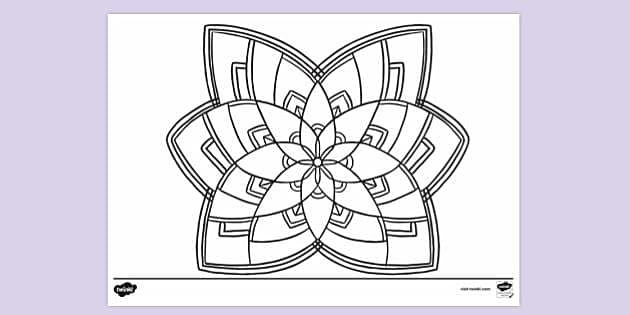 Basic mandala louring page louring sheets