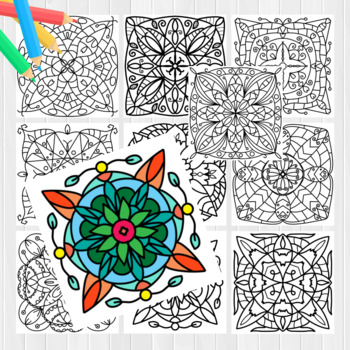 Wondeful mandala coloring pages mental health awareness made by teachers