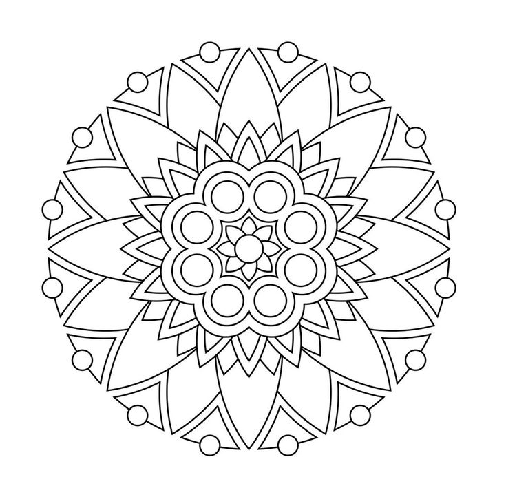 Geoflower mandala coloring pages for kids mandala coloring mandala coloring pages simple mandala