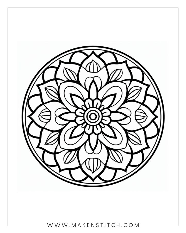 Free mandala coloring pages for kids and adults