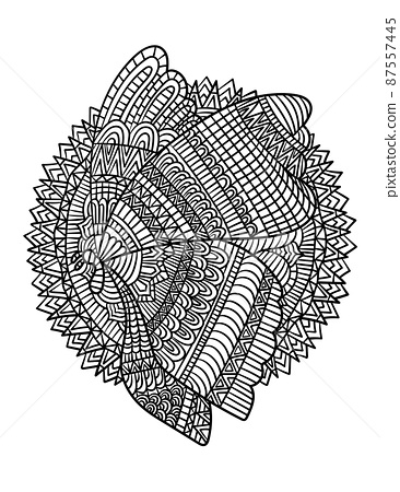 Butterfly mandala coloring pages for adults