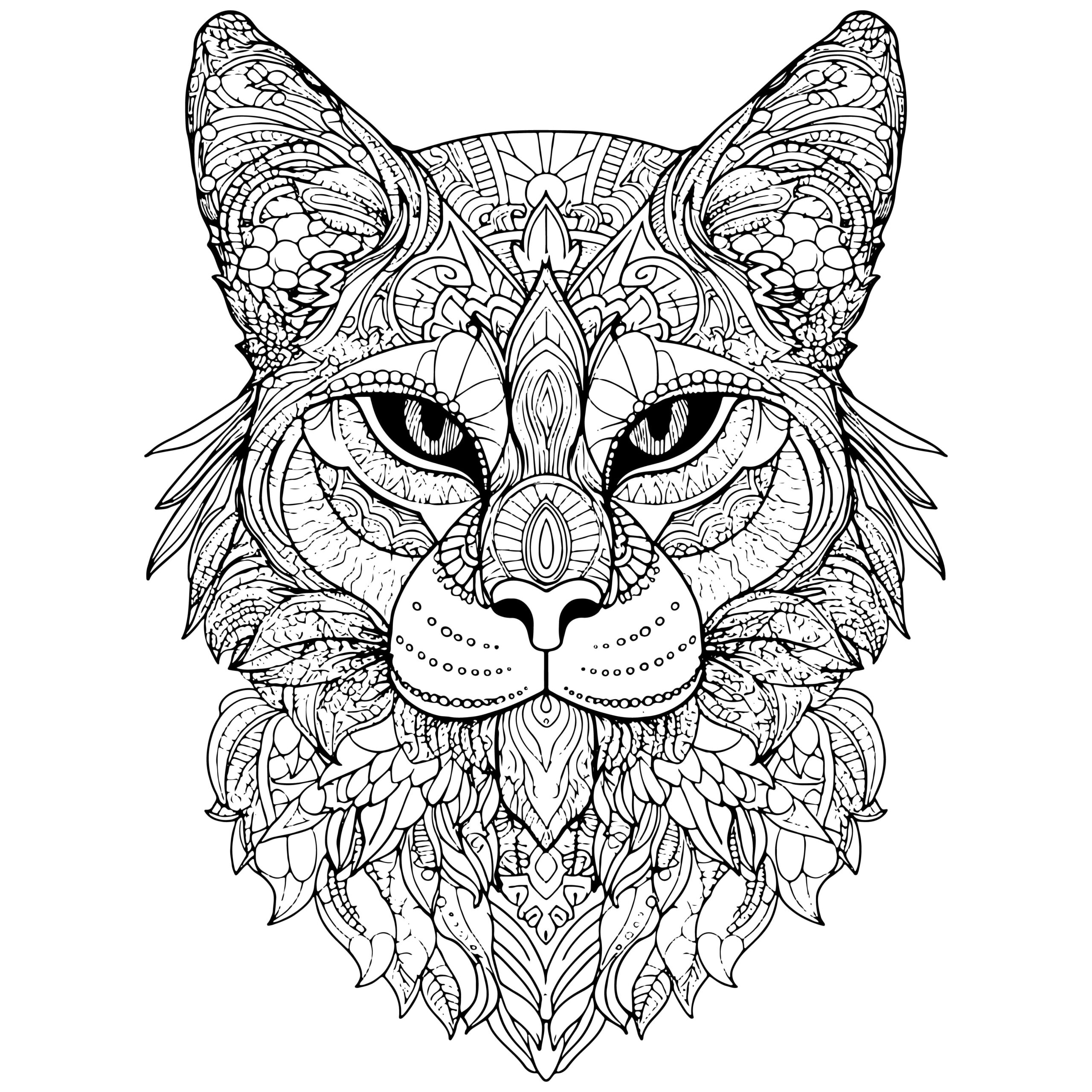 Cat mandala coloring book relaxing designs for everyone mandala coloring books made by teachers