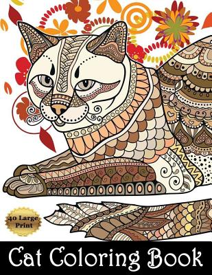 Cat coloring book cat coloring book cat mandala flower zentangle coloring pages for adults teenagers tweens older kids boys girls paperback wild rumpus