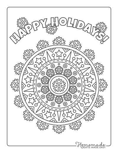 Free printable christmas coloring pages for adults