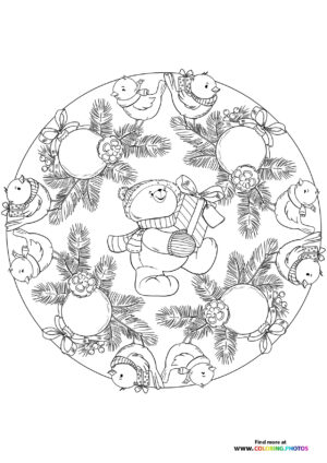 Christmas mandalas