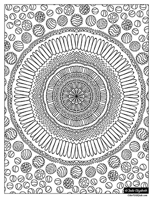 Mandala coloring page