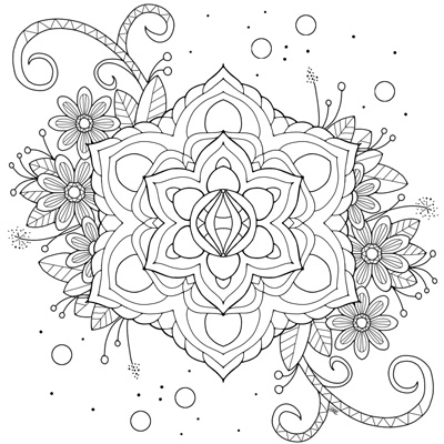 Flower coloring pages