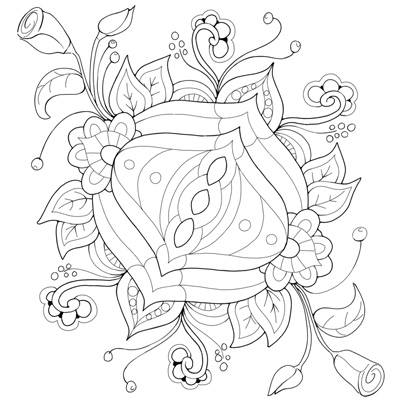 Flower coloring pages