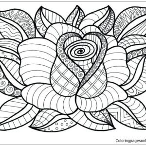 Flower mandala coloring pages printable for free download