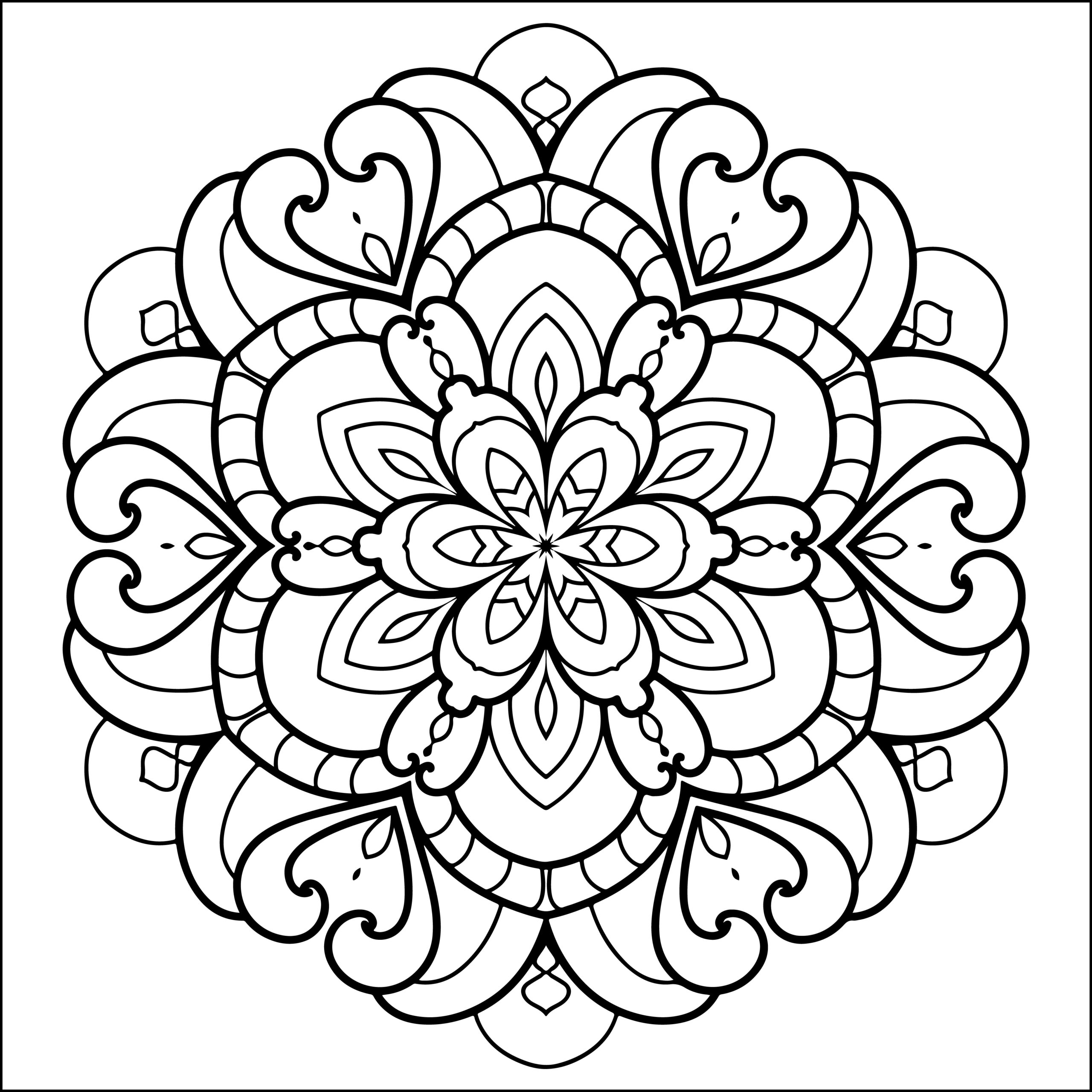Kids mandala flower coloring book mandala flower coloring pages for kids made by teachers