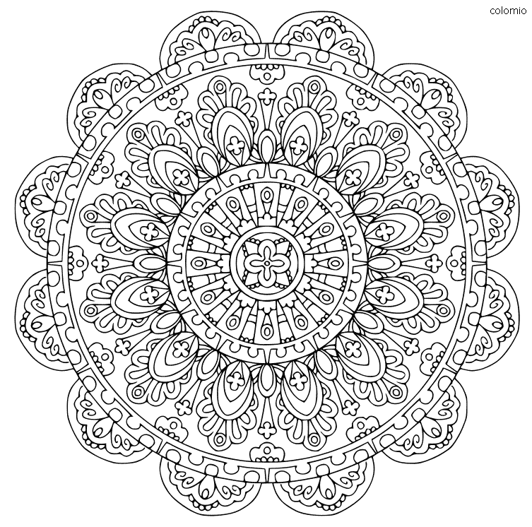 Mandala coloring pages
