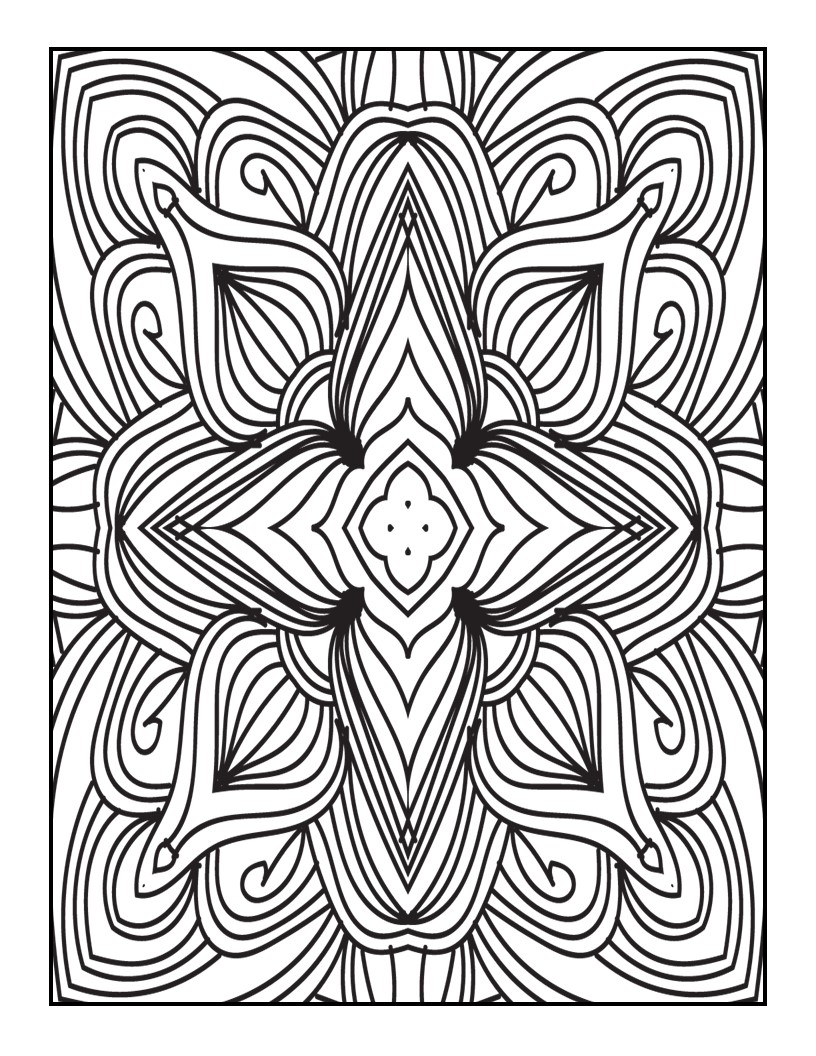 Mandala coloring pages for adults made by teachers
