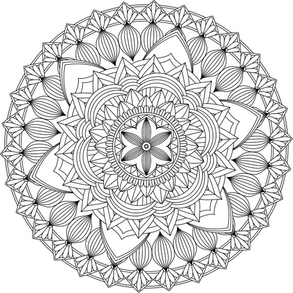 Mandala coloring pages adult coloring sheet printable coloring page grown up coloring printable art color anti