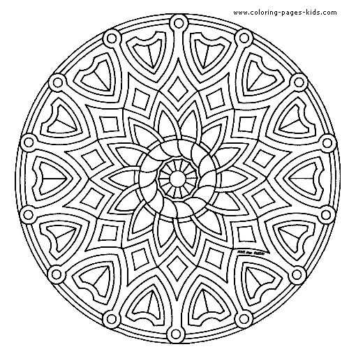 Mandala color page