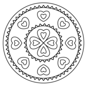 Simple mandalas coloring pages free coloring pages