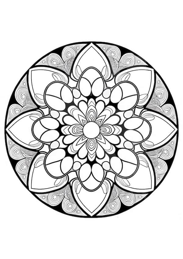 Mesmerizing mandala coloring pages for kids and adults