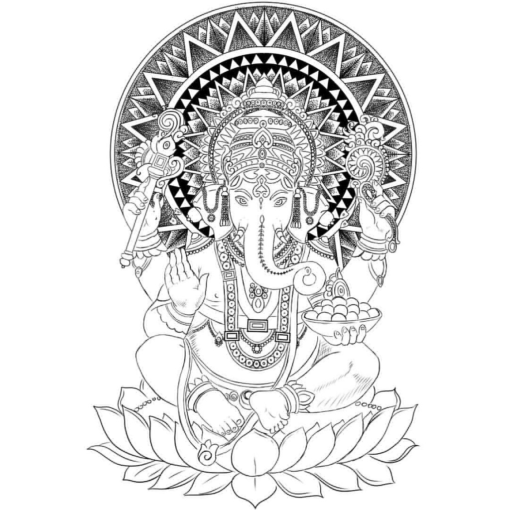 Starting this project today ganesha mandala and space hâ
