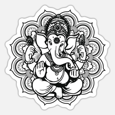 Ganesh ganesha elephant mandala india art indian g sticker