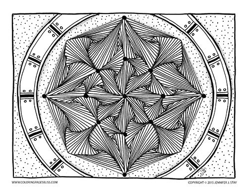 High resolution printable relaxing mandala coloring pages