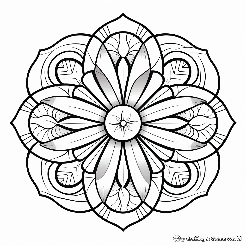Geometric coloring pages