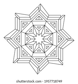 Geometric coloring pages stock photos and pictures
