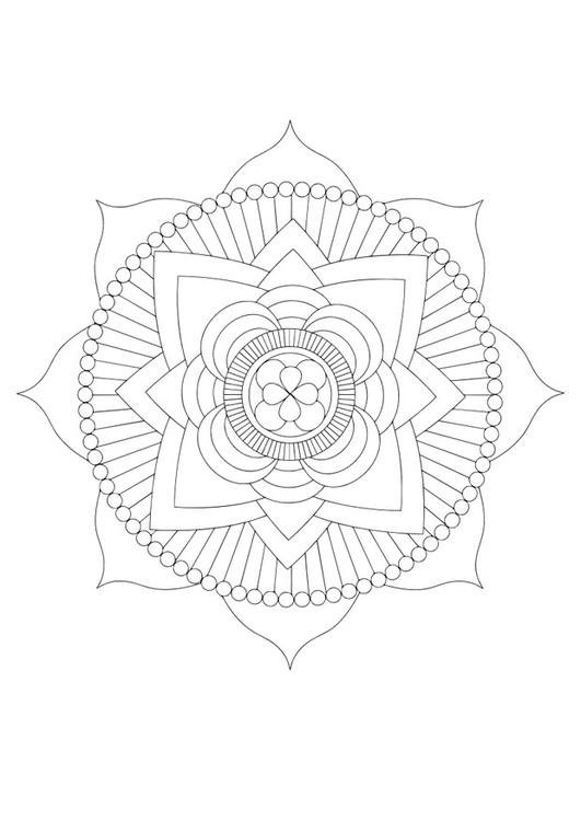 Coloring page mandala