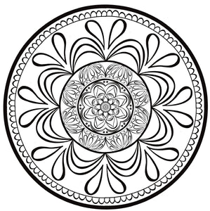 Lotus blooms colouring pages
