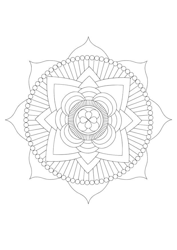 Coloring page mandala