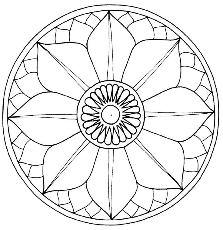 Free and printable buddhist symbols mosaic patterns mandala pattern mandala coloring pages