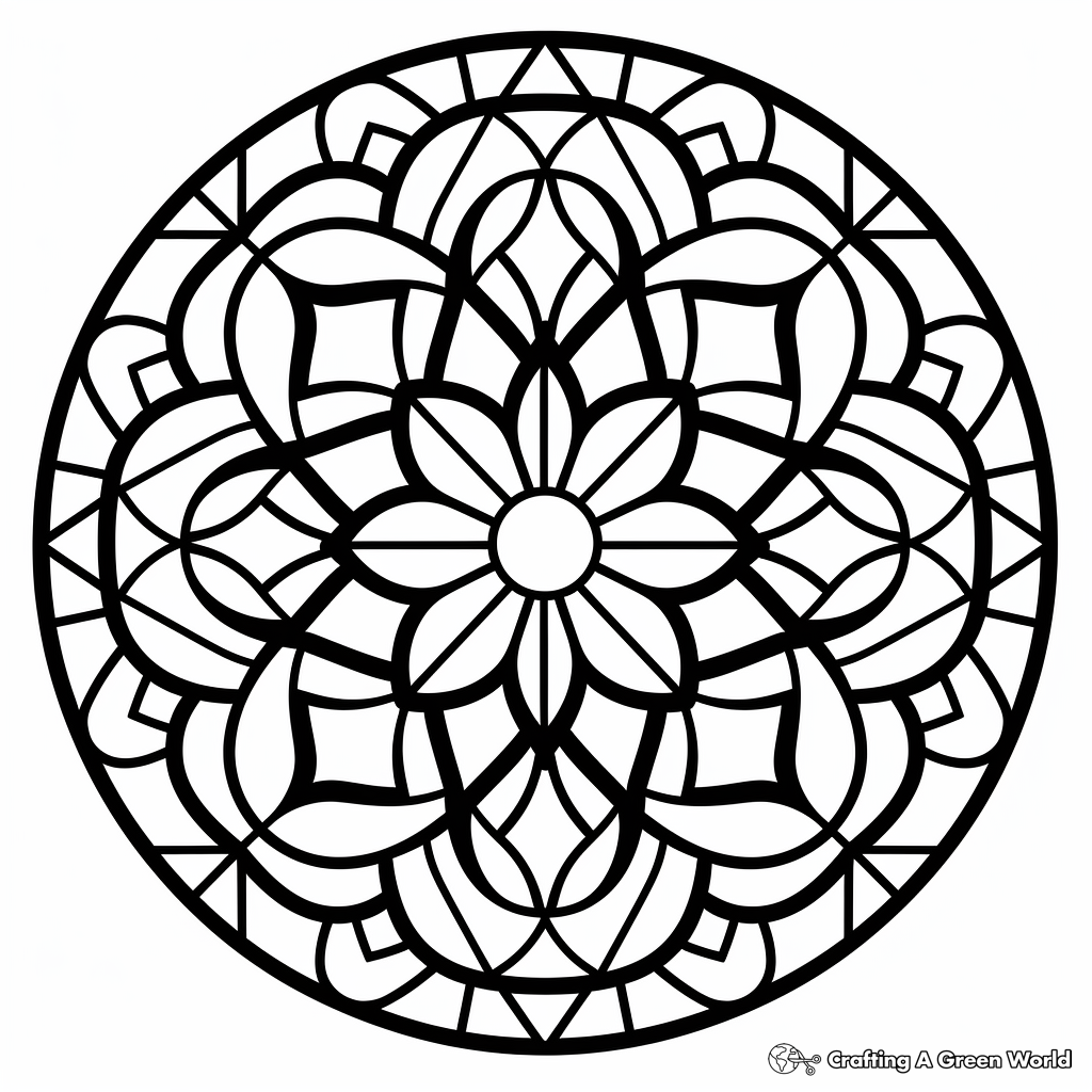 Mosiac coloring pages