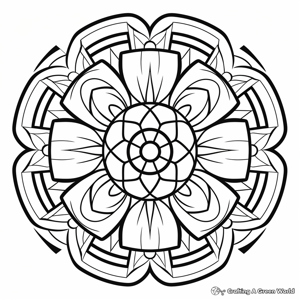 Mosiac coloring pages