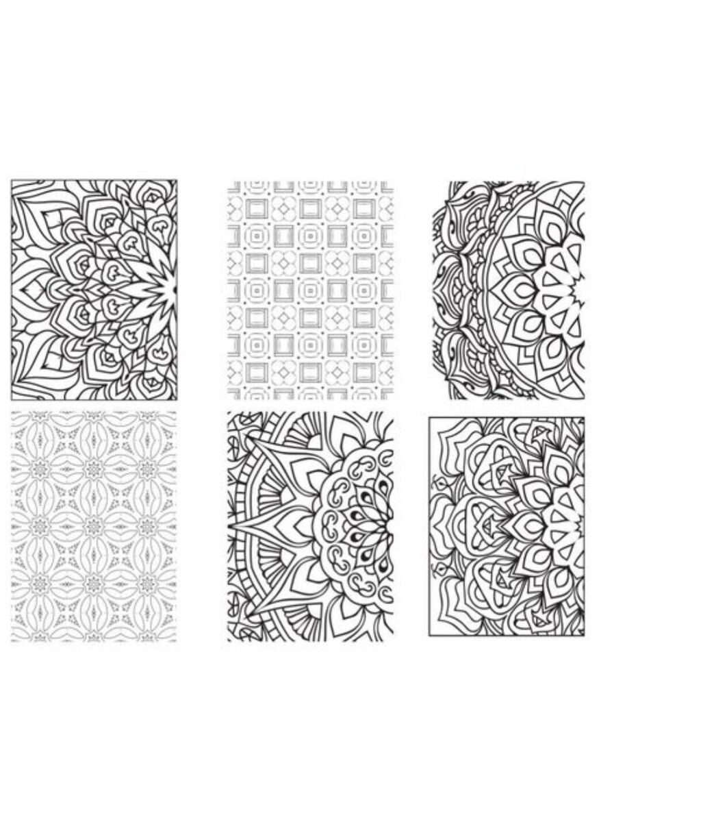 Mandala mosaic coloring pages pdf only