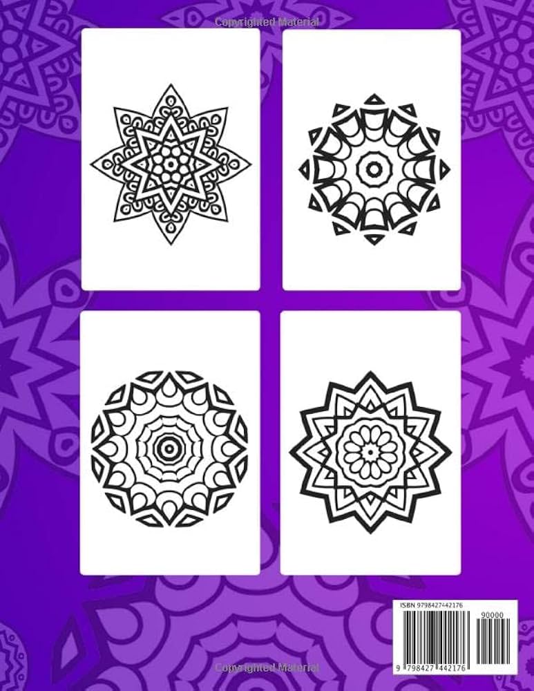 Islamic mandala coloring book wonderful easy simple arabic style mandala patterns for adults and kids inch pages mosaic artwork for relaxation and stress relief designs spiritual books
