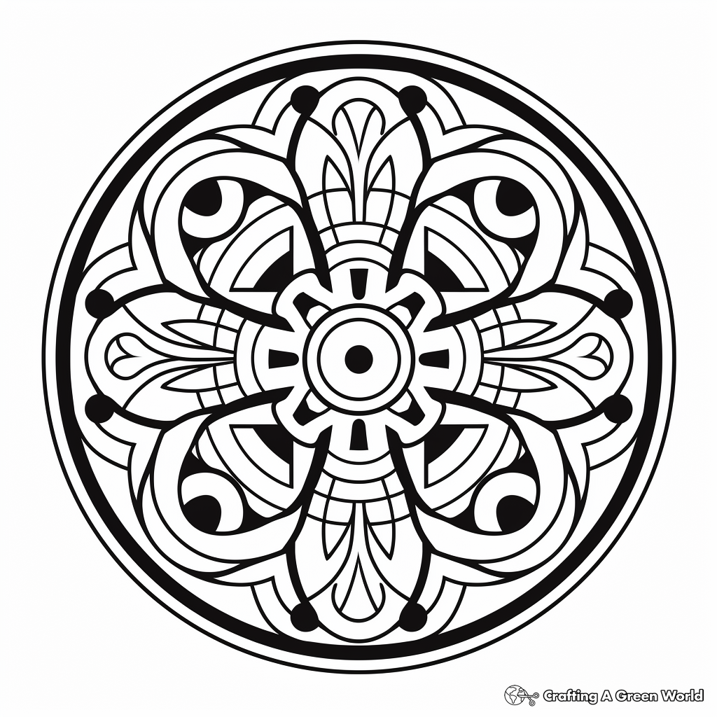 Mosiac coloring pages