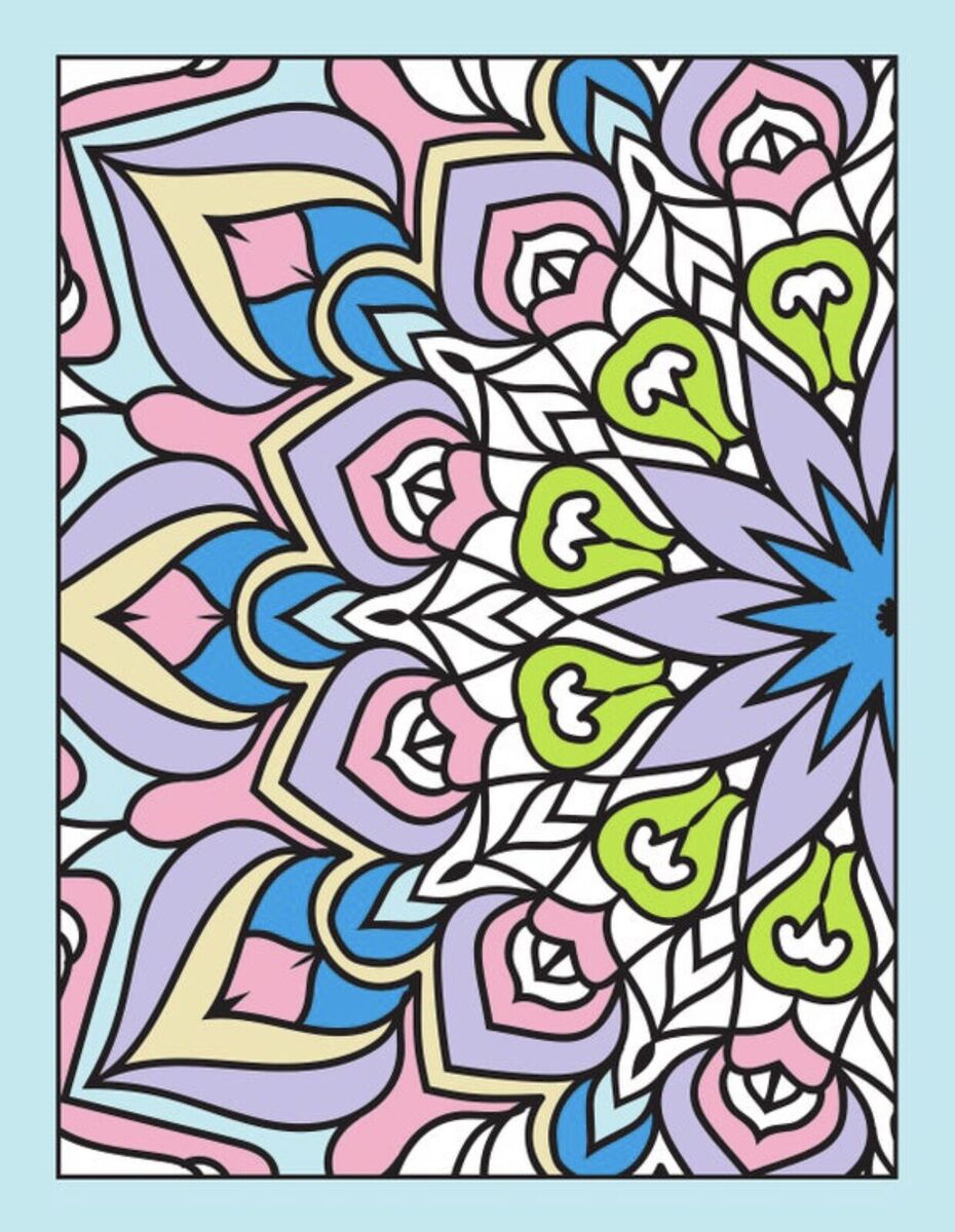 Mandala mosaic coloring pages pdf only