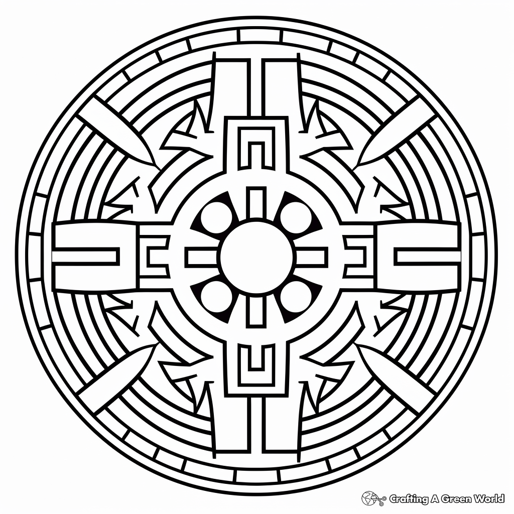 Mosiac coloring pages