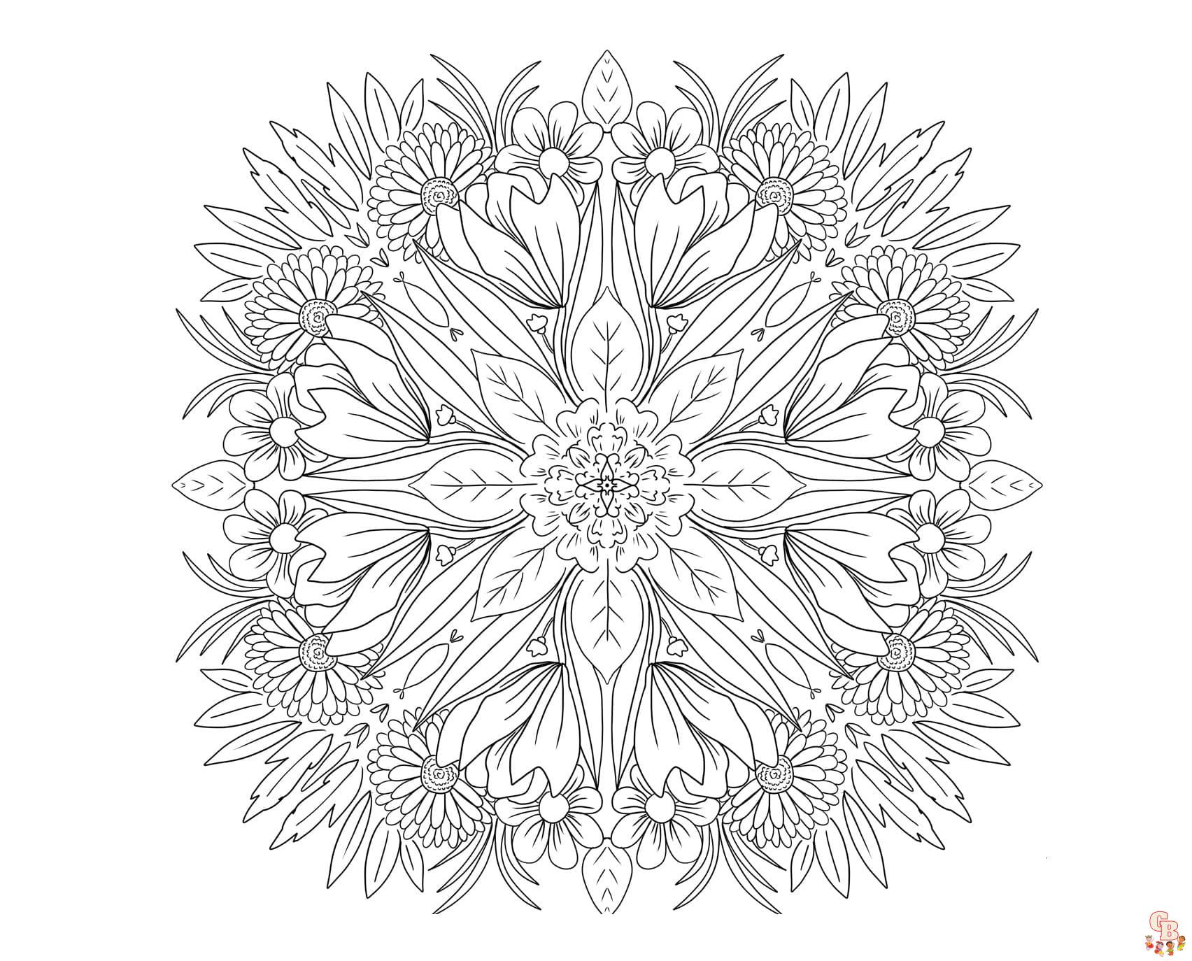 Printable mosaic coloring pages free for kids and adults