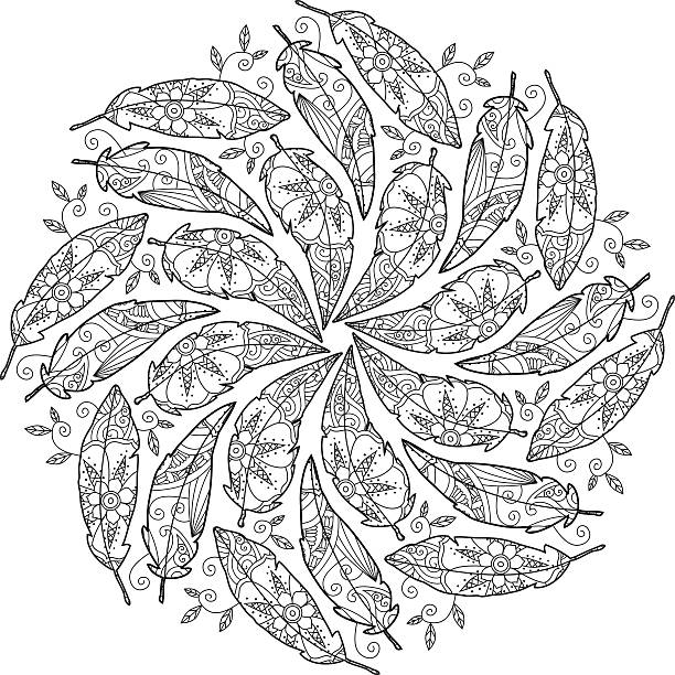 Native american mandala stock illustrations royalty