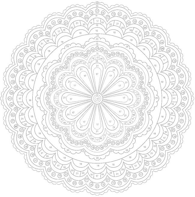 Wele to dover publications mandala coloring pages coloring pages color by number printable