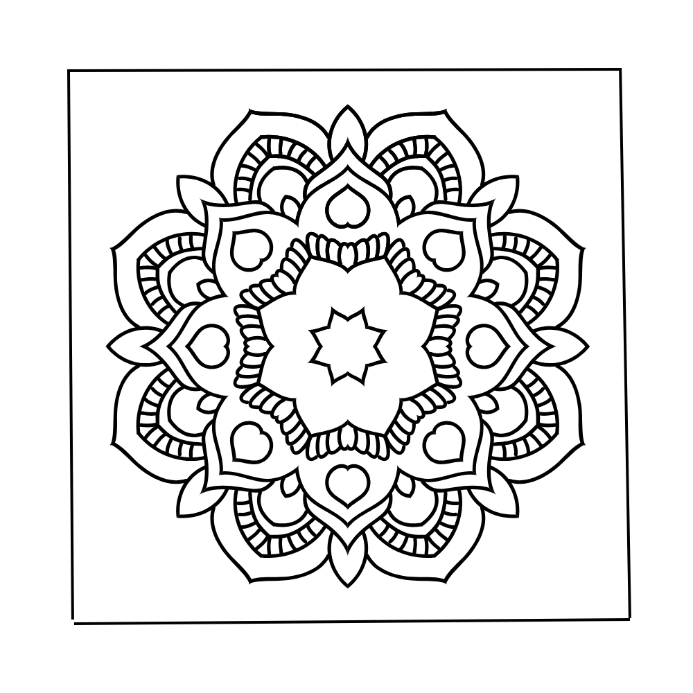 Mandala art lorg pages prtable templates pdf png