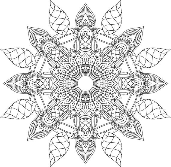 Mandala coloring pages adult coloring sheet printable coloring page grown up coloring printable art color anti