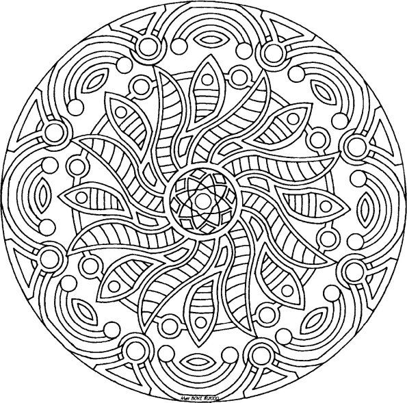Mandala coloring pages for adults kids